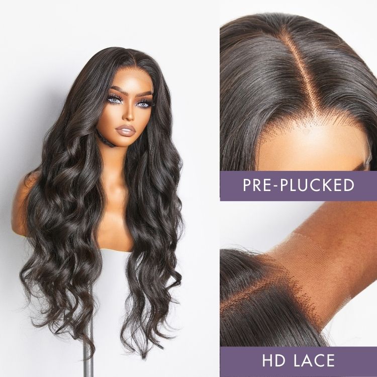 180% Density 5x5 HD Lace Closure Glueless Wig Natural Color Breathable Air Cap Wig Store Pick-up or Free Shipping