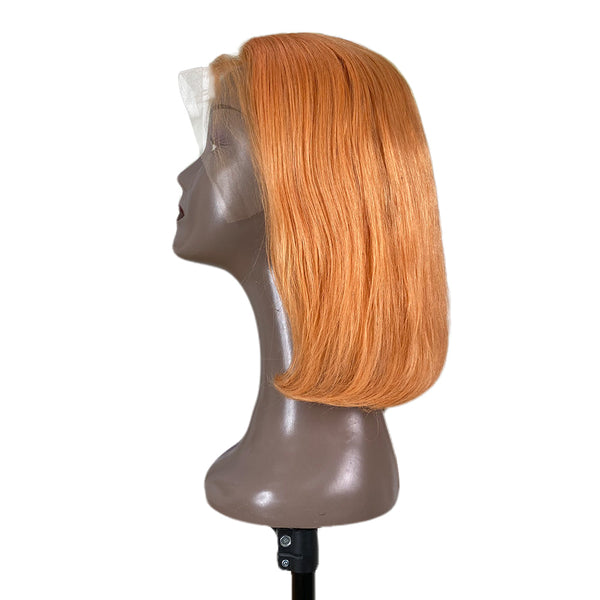13x4 Orange Transparent Lace Frontal Wig