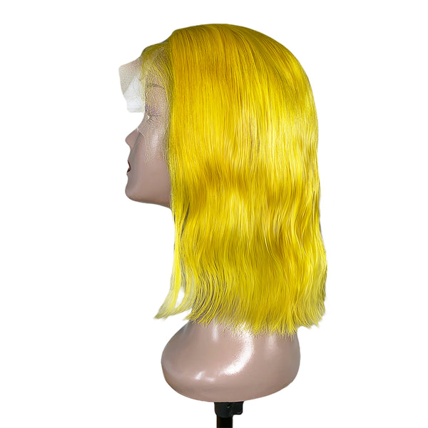 13x4 Yellow Transparent Lace Frontal Wig