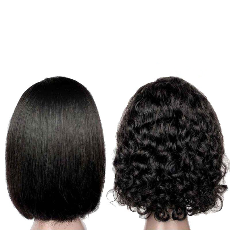 180% Density 13X4 Transparent Lace Frontal BOB Wig Pre-styled Direct Use Unprocessed Ship/Pickup