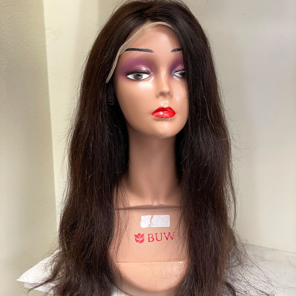 220% Density Customized Wig 13X4 Transparent Lace Frontal With 3 Bundles Shipping/Pick up