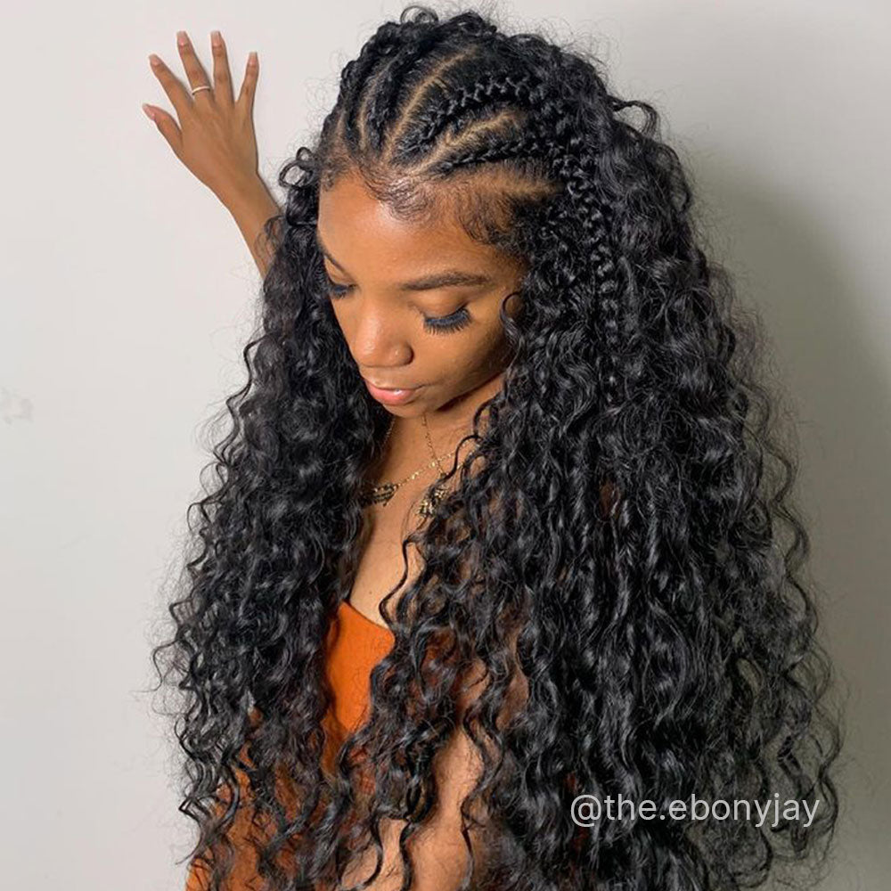 【Ebony5】9A Bundle 100% Human Hair Natural Color 10"-38" 3PCS SEW IN / LEAVE OUT / QUICK WEAVE / Make Boho Braid/Ponytail/Wig and so on Local Pickup & Shipping