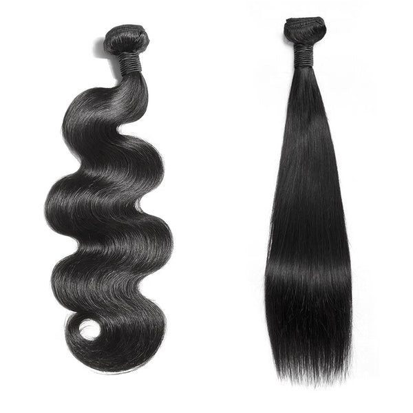 12A Bundle 100% Human Hair Natural Color Body Wave & Straight 10”-28” Local Pickup & Shipping