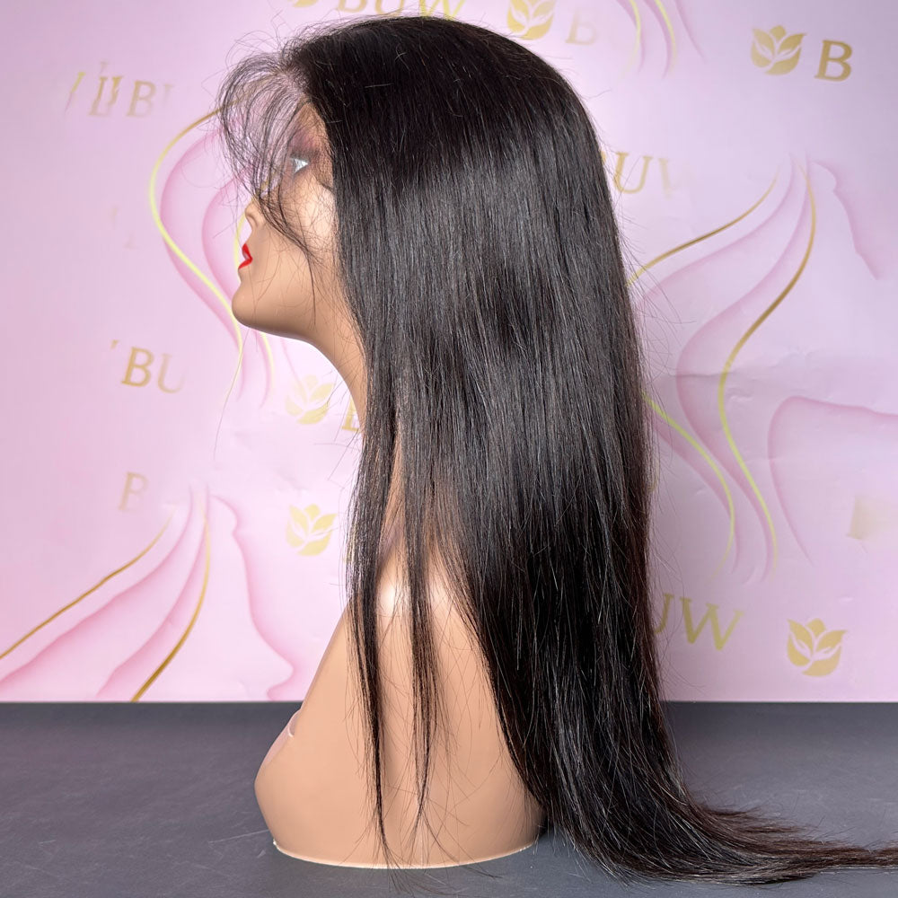 Glueless 13x4 HD Lace Frontal Wigs Straight 180% Density 100% Human Hair Up To 26 inches