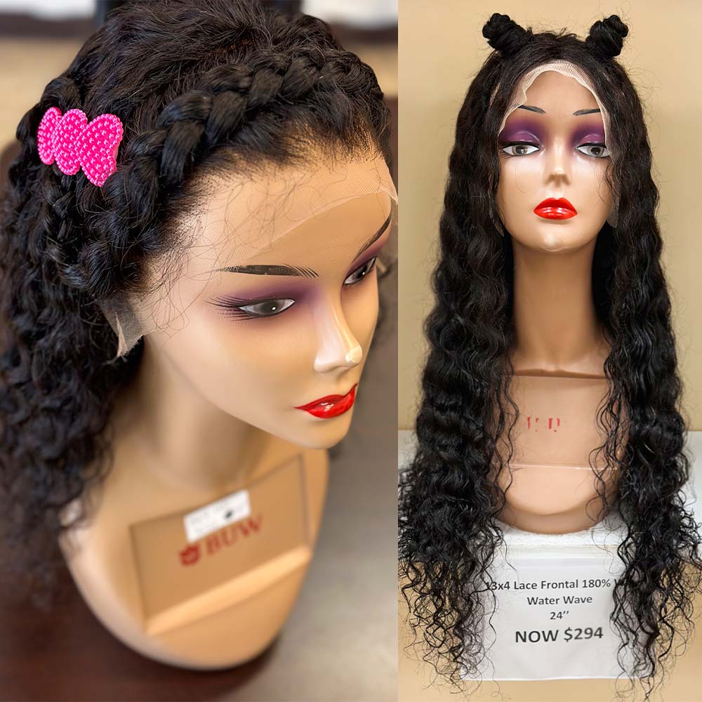 180% Density 13x4 Transparent Lace Frontal Wig Natural Color 100% Unprocessed Human Hair Dallas Store Pick up