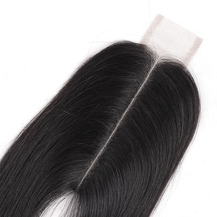 2x6 HD Lace Closure Deep Middle Part 100% Human Hair Natural Color Straight/Body Wave Local Pickup & Shipping