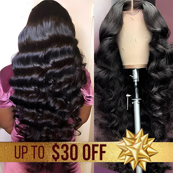 #33. 13x4 Transparent Lace Frontal Wig |Deep Wave|180% Density |10 - 26 inches |100% Human Hair Dallas Store pick up