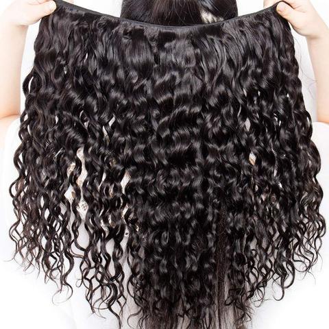 human hair water wave bundles