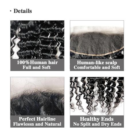 【Influencer Collaboration】Natural Color 3PCS Bundles With 13x4 HD Lace Frontal 4 Texture Shipping