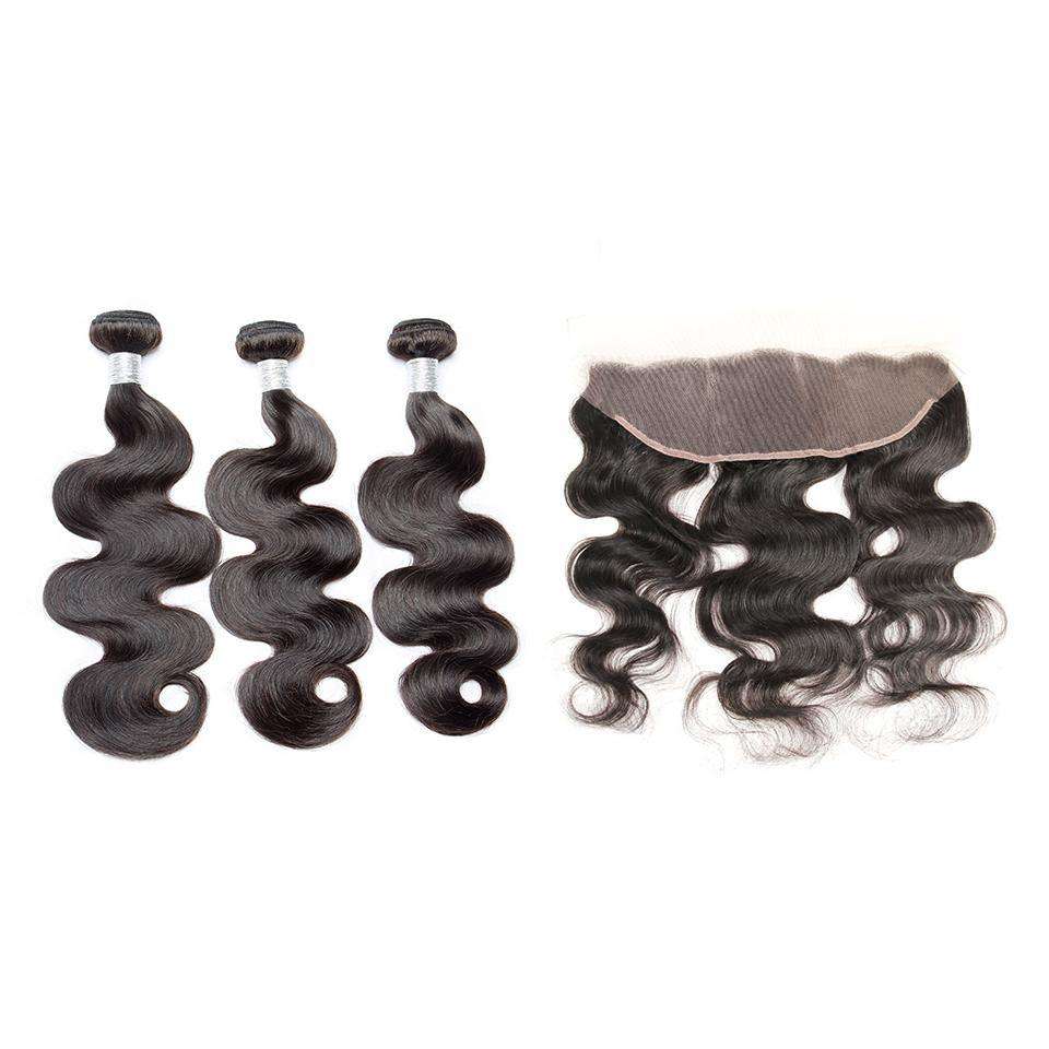 【Influencer Collaboration】Natural Color 3PCS Bundles With 13x4 HD Lace Frontal 4 Texture Shipping