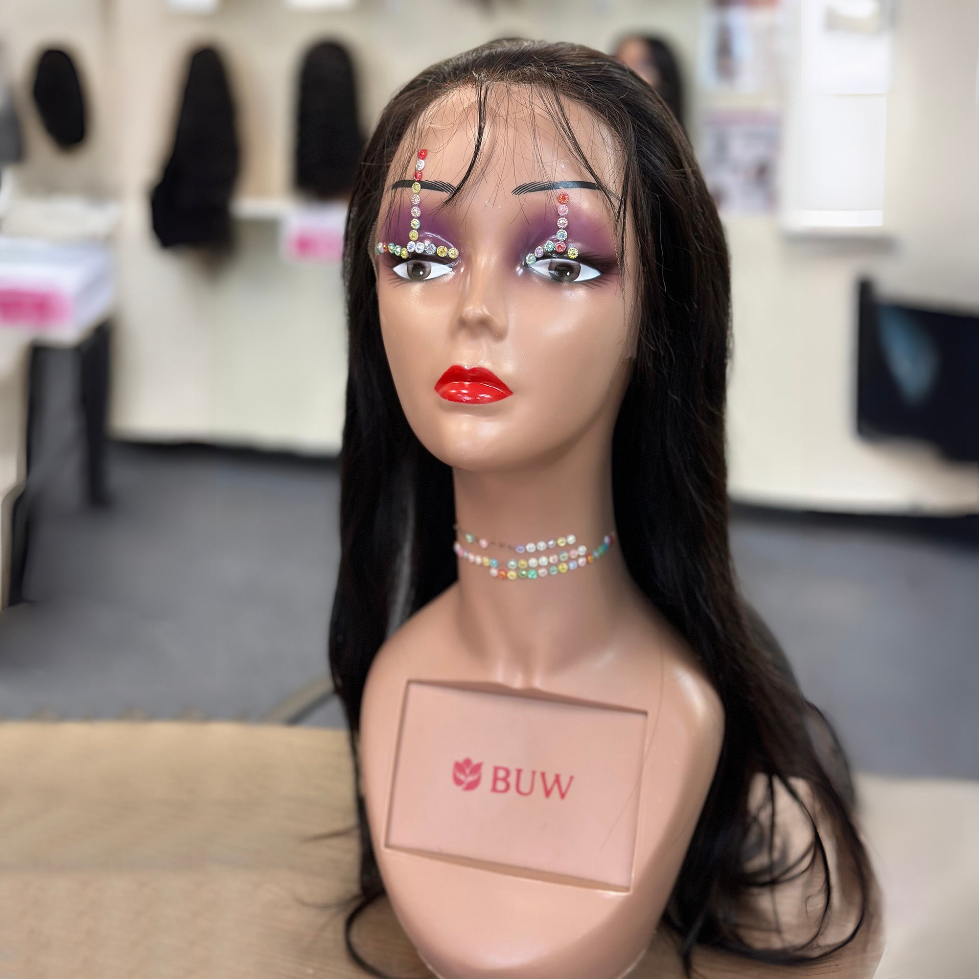 Glueless 13x4 HD Lace Frontal Wigs Straight 180% Density 100% Human Hair Up To 26 inches