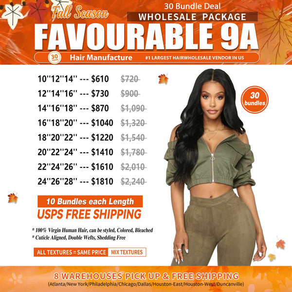 BUW Wholesale Package Deal Favourable 9A - 30 Bundles Deal (100g/Per Bundle)
