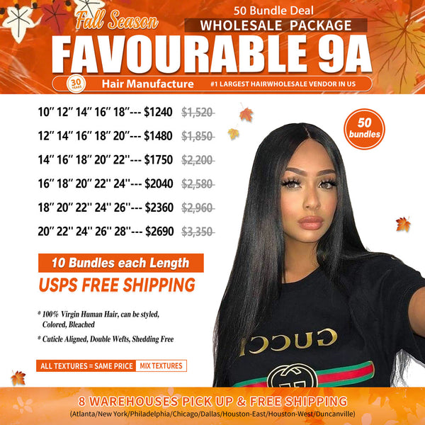 BUW Wholesale Package Deal Favourable 9A - 50 Bundles Deal (100g/Per Bundle)