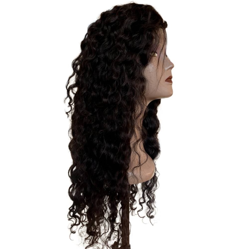 220% Density Customized Wig 5X5 Transparent Lace Closure With 3 Bundles Shipping/Pick Up