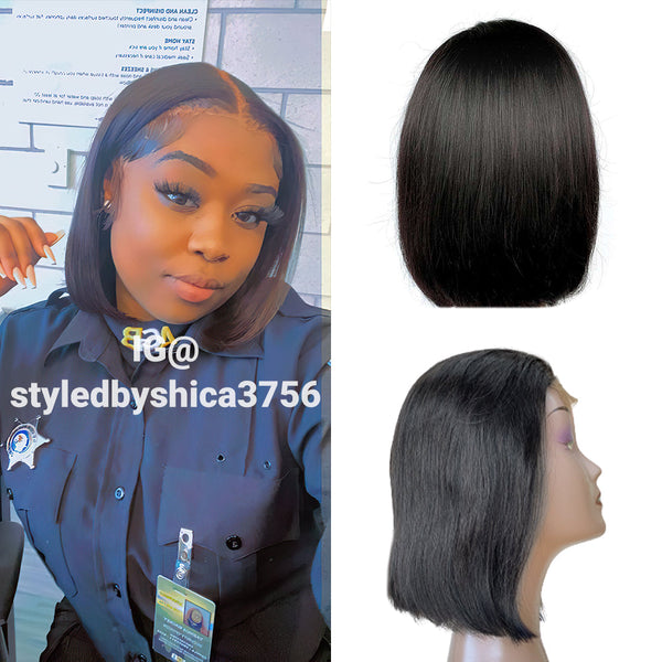 # 3. BOB Wig | 13X4 Frontal | Straight |  180% Density | 10 - 14  inches | 100% Human Hair