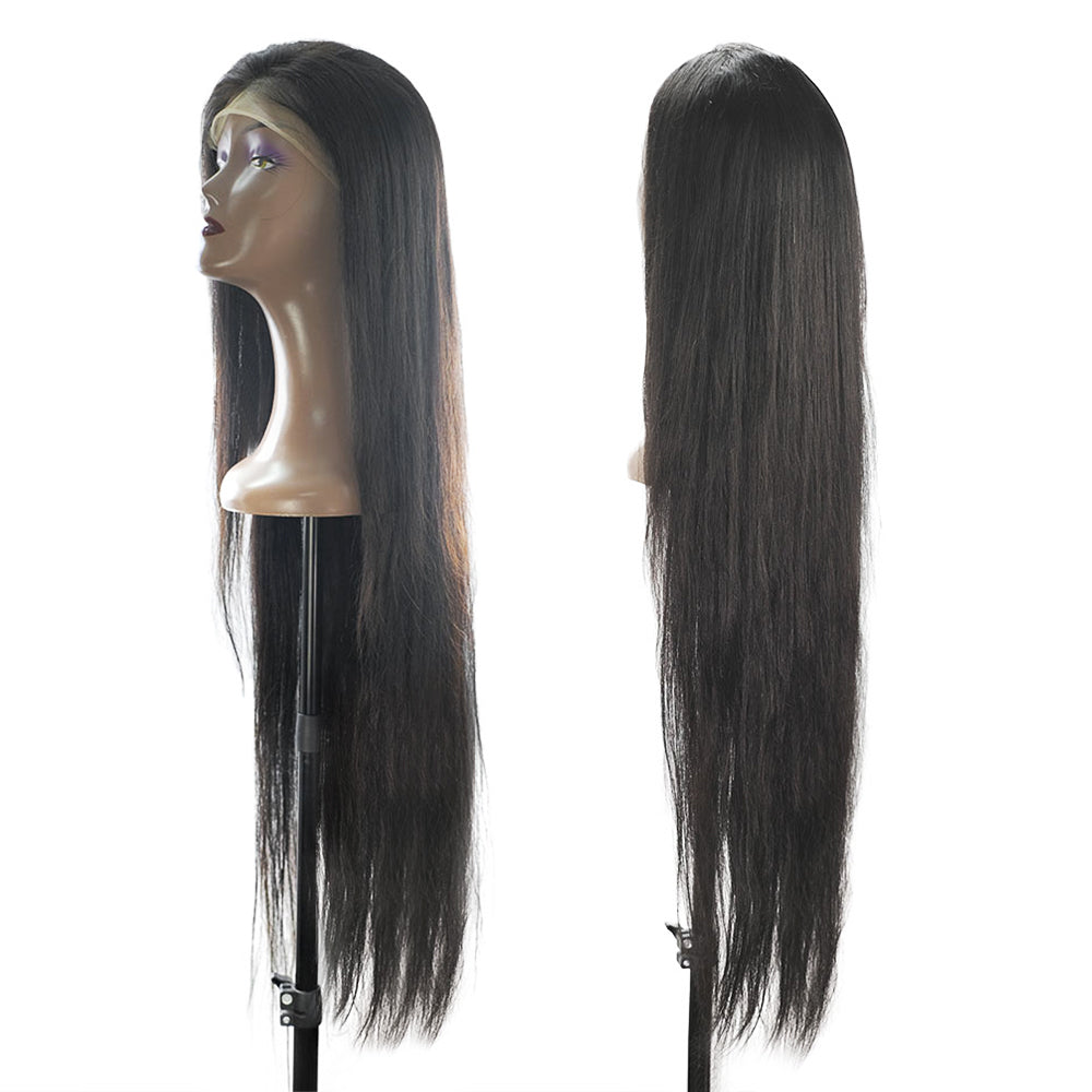 180% Density Super Long Premium Straight 13x4 Lace Frontal Wig 30" 32" 34" Natural Color Limited Quantity 100% Unprocessed Human Hair Online Order Only