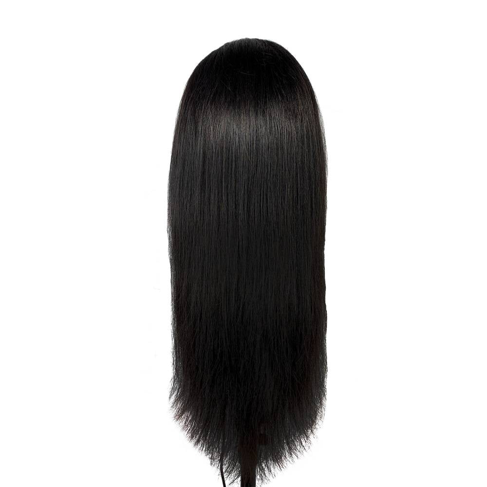 180% Density 13x4 Transparent Lace Frontal Wig Natural Color 100% Unprocessed Human Hair