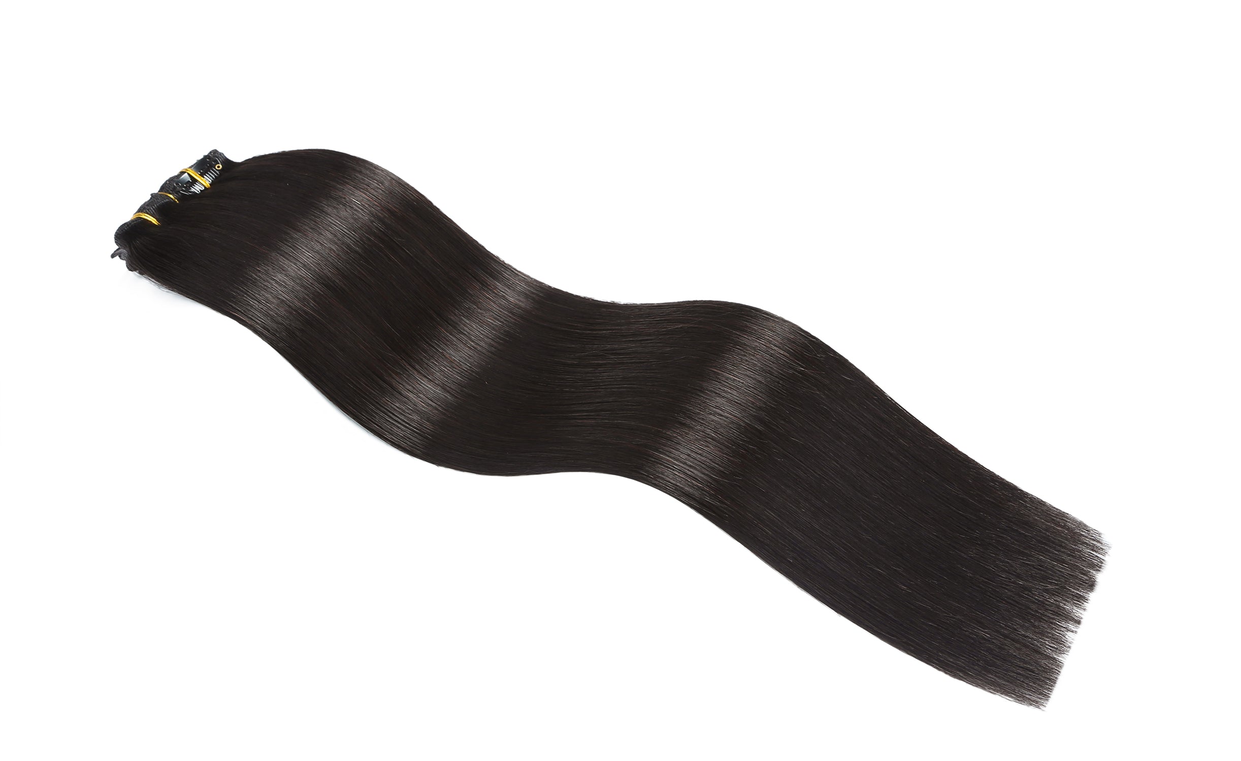 Straight 7 PCS Set Thick Clip in Hair Extensions (1# 1B# 2# 4# 613# Color) 100% Human Hair New York Store Pick Up