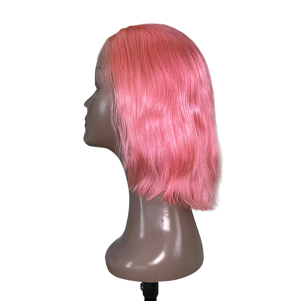 13x4 Pink Transparent Lace Frontal Wig