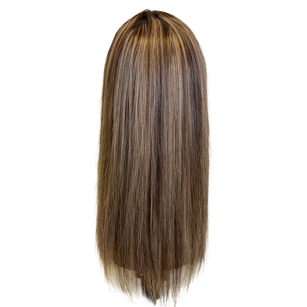 13x4 Brown w/ Blonde Transparent Lace Frontal Wig