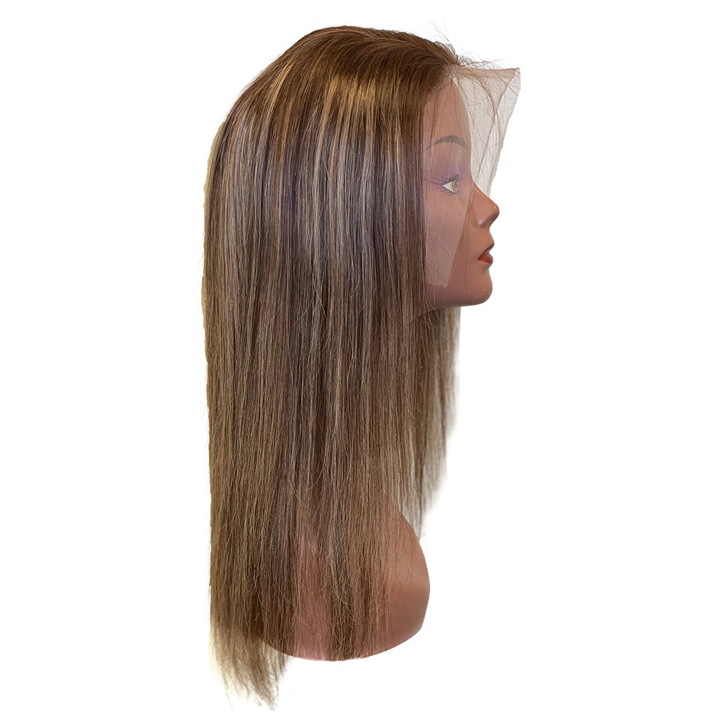 13x4 Brown w/ Blonde Transparent Lace Frontal Wig