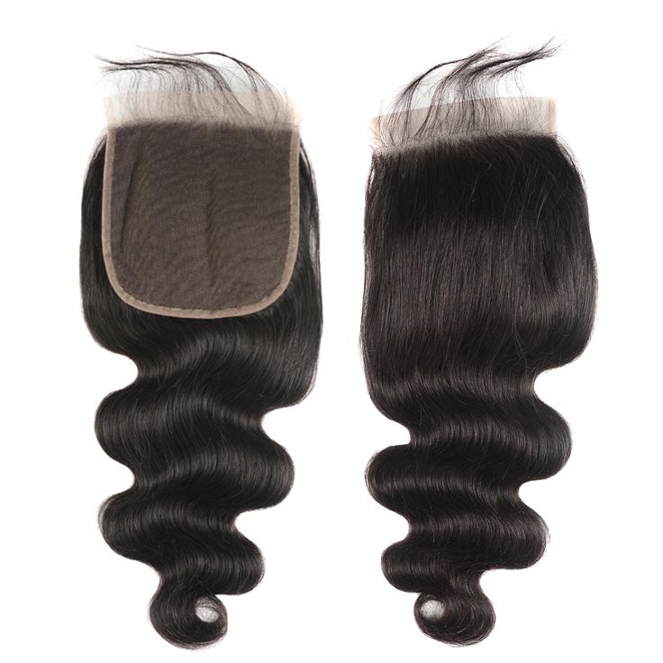 Natural Color 6x6 Free Part Transparent Lace Closure 100% Unprocessed Human Hair Only Pick Up