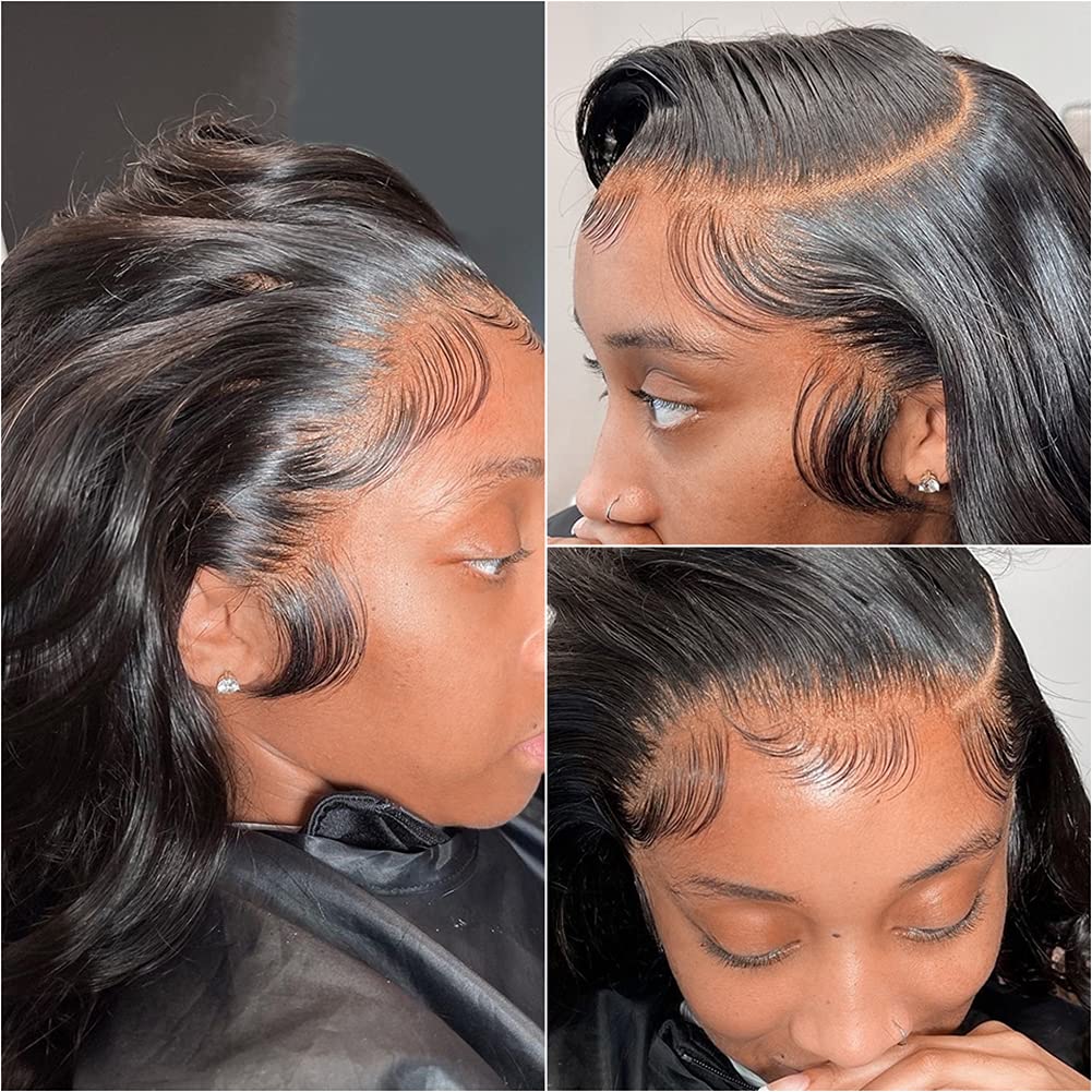 Natural Color Body Wave 3PCS Bundles With 13x4 Lace Frontal Local Pickup & Shipping