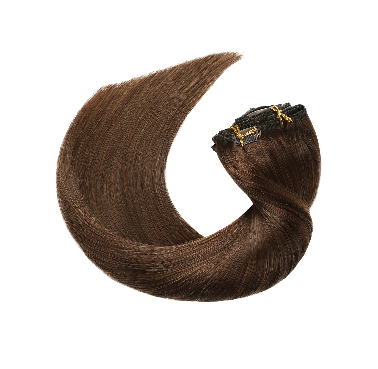 Straight 7 PCS Set Thick Clip in Hair Extensions (1# 1B# 2# 4# 613# Color) 100% Human Hair New York Store Pick Up