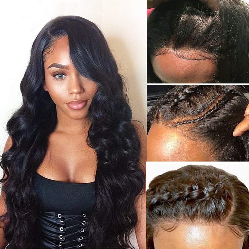 220% Density Full Transparent Lace Wig Multi-direction Parting Hand-tied 100% Unprocessed Human Hair Pick Up/Shipping