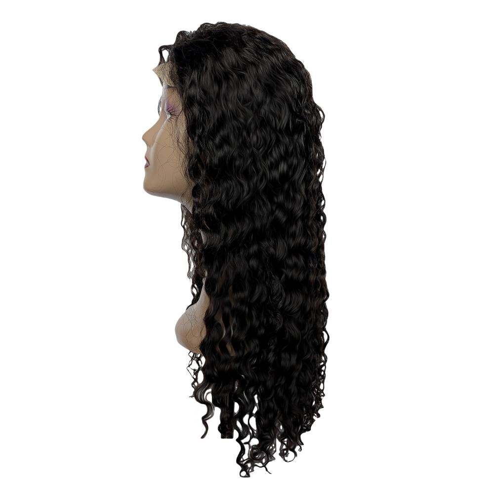 220% Density Customized Wig 5X5 Transparent Lace Closure With 3 Bundles Shipping/Pick Up