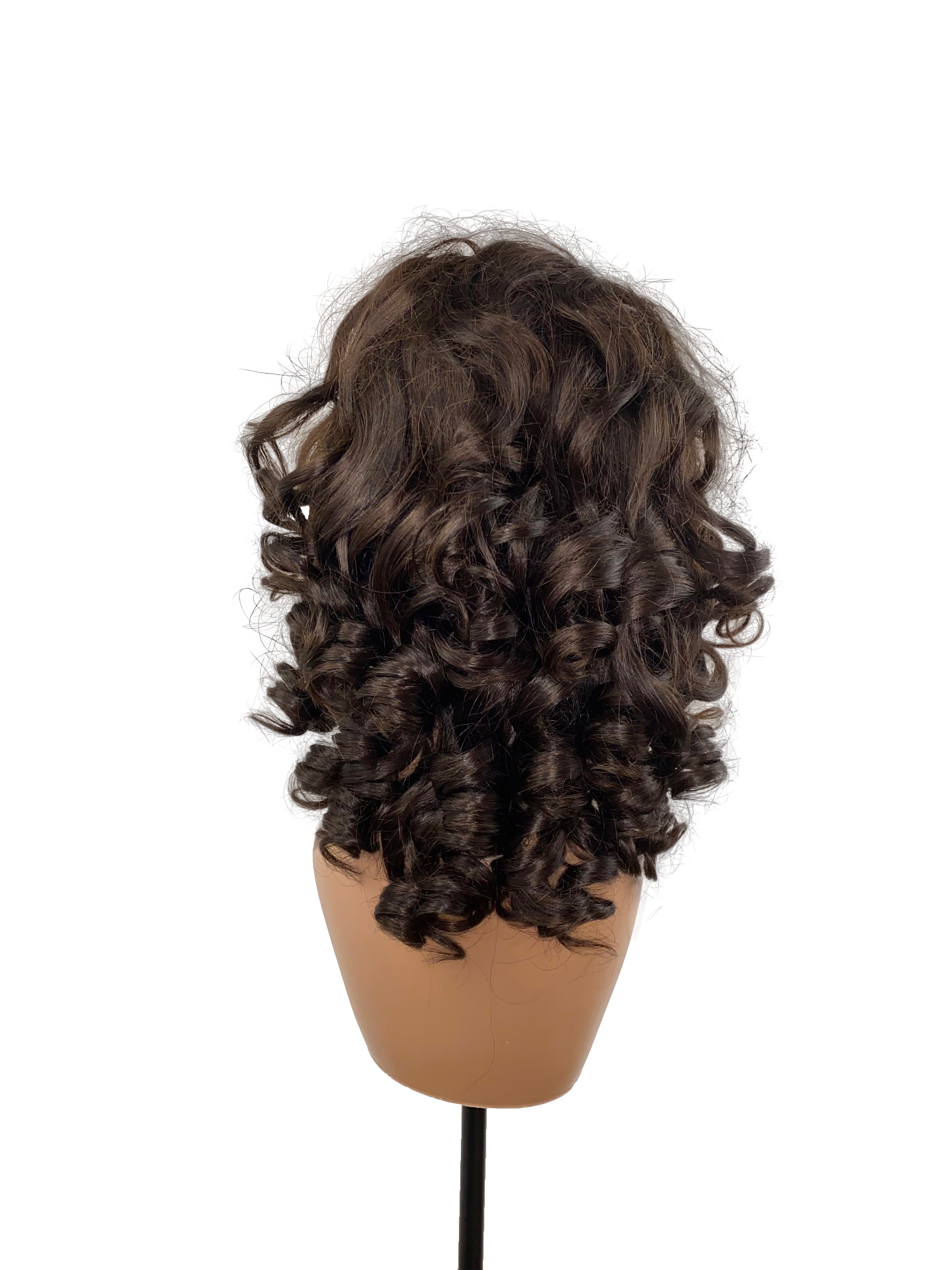180% Density Fumi Customized 13x4 Transparent Lace Frontal Wig 220% Denisty 100% Human Hair Natural Color, #4, P4/27, Body Wave, Curl, Loose Curl