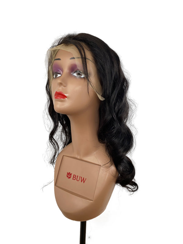 180% Density Fumi Customized 13x4 Transparent Lace Frontal Wig 220% Denisty 100% Human Hair Natural Color, #4, P4/27, Body Wave, Curl, Loose Curl