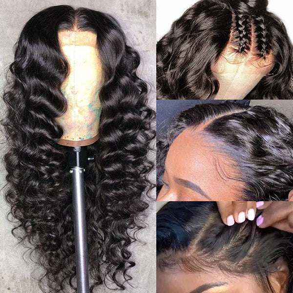 180% Density Transparent Lace Frontal Wig